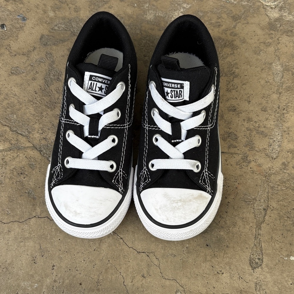 Converse Kids Black and White Sneakers